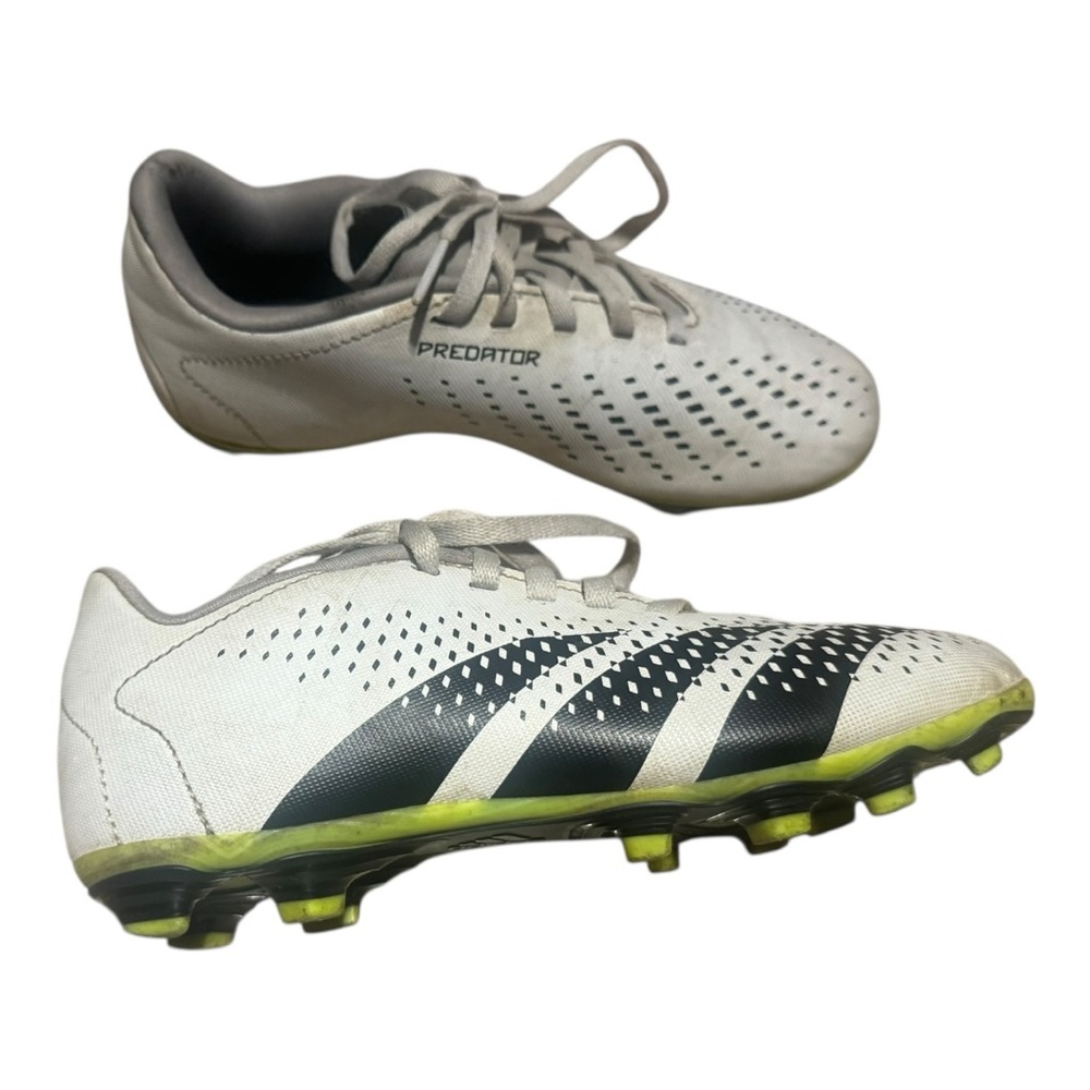 Adidas Predator Youth Soccer FG Cleats - White & Black - Picture 4 of 11